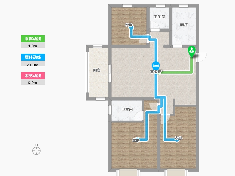 江苏省-宿迁市-宿迁太湖花园-94.00-户型库-动静线