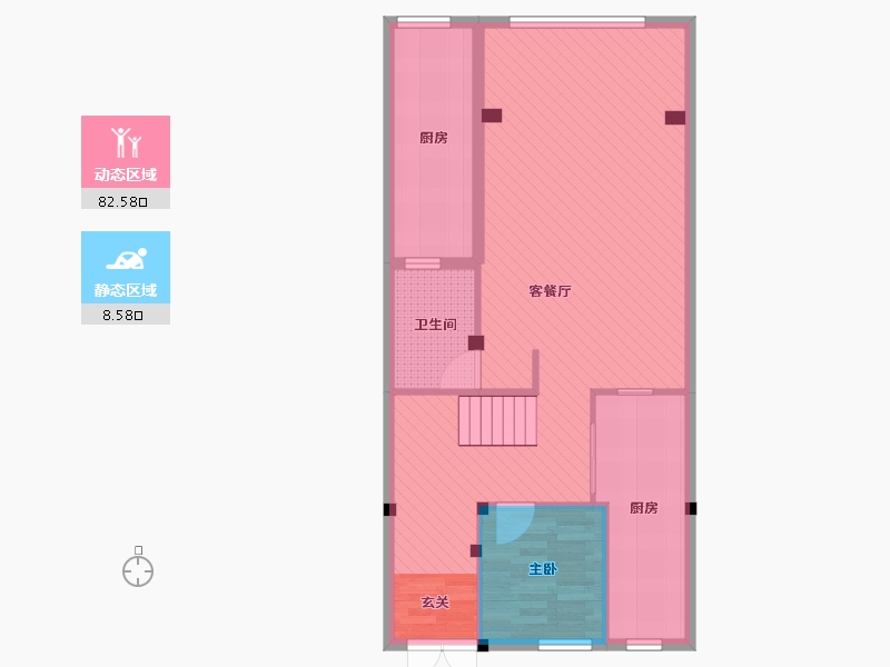 四川省-成都市-恒大金碧天下-82.27-户型库-动静分区