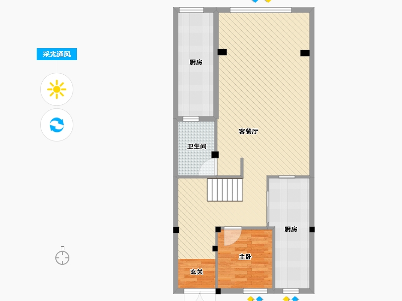 四川省-成都市-恒大金碧天下-82.27-户型库-采光通风