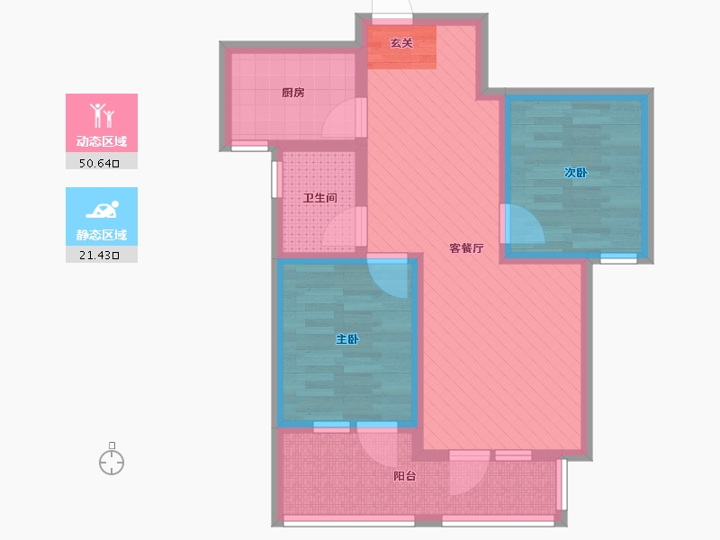 河北省-石家庄市-天洲视界城-61.74-户型库-动静分区