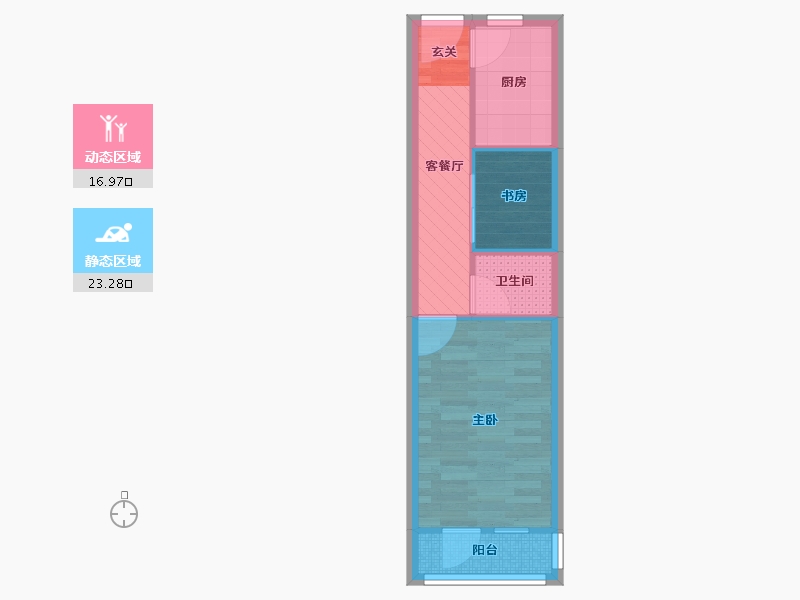 北京-北京市-华润小区-34.66-户型库-动静分区