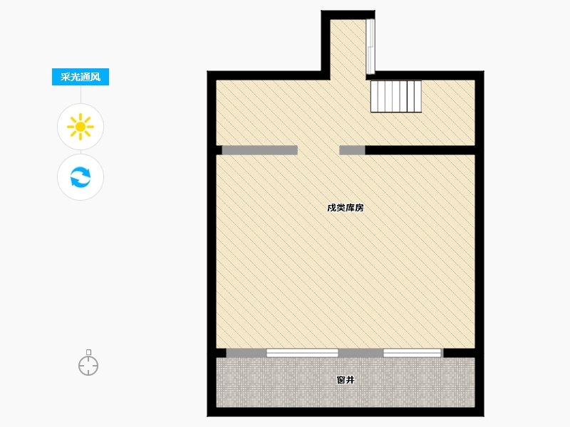 北京-北京市-北京城建龙樾华府-65.38-户型库-采光通风