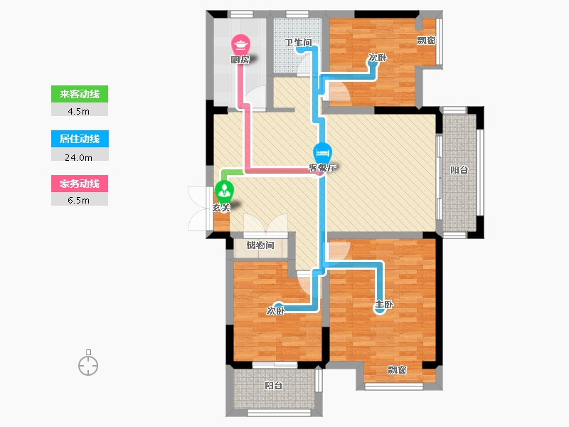 河南省-许昌市-尚品园-92.00-户型库-动静线