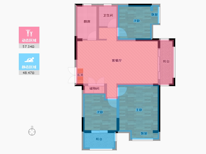 河南省-许昌市-尚品园-92.00-户型库-动静分区