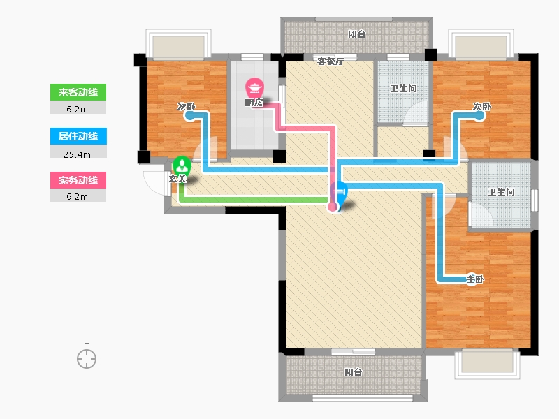 福建省-泉州市-新景广海外滩-117.59-户型库-动静线