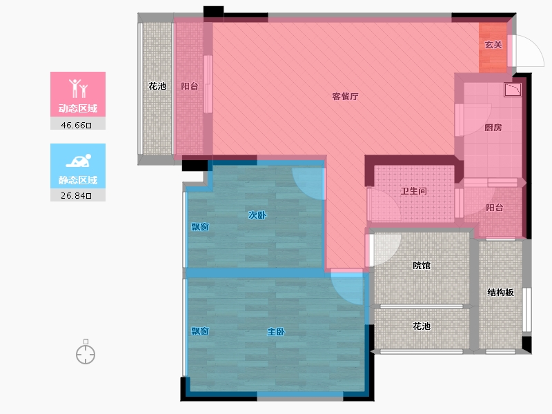 四川省-广安市-邻水宏帆三期-77.56-户型库-动静分区