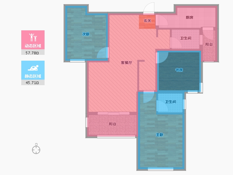 江西省-吉安市-欧洲城-89.80-户型库-动静分区