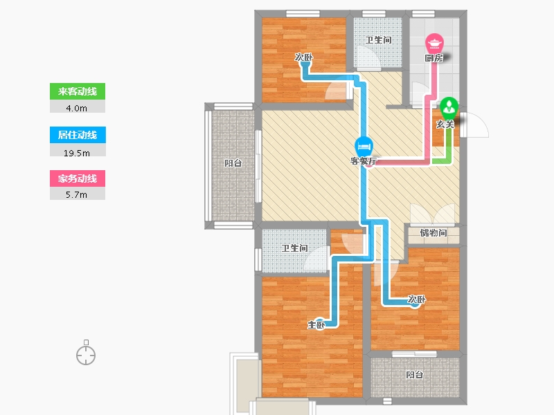 山东省-临沂市-爱琴海-88.00-户型库-动静线