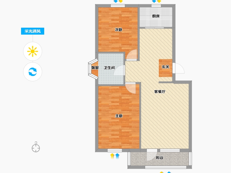 河北省-邯郸市-鸡泽县娇乡一品南区-79.00-户型库-采光通风