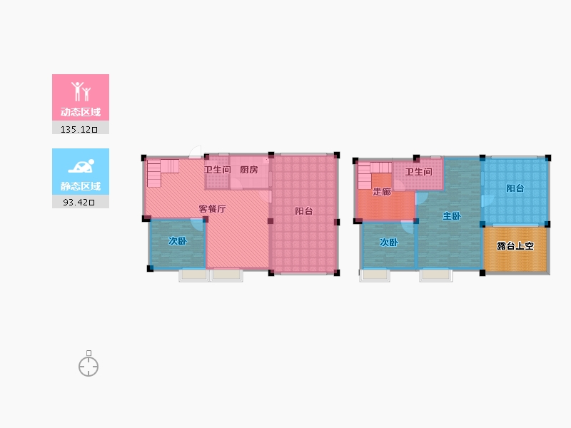 云南省-昆明市-金色交响-223.99-户型库-动静分区