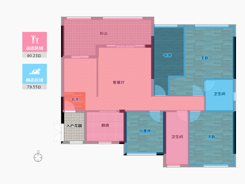 广西壮族自治区-南宁市-常青藤-158.00-户型库-动静分区