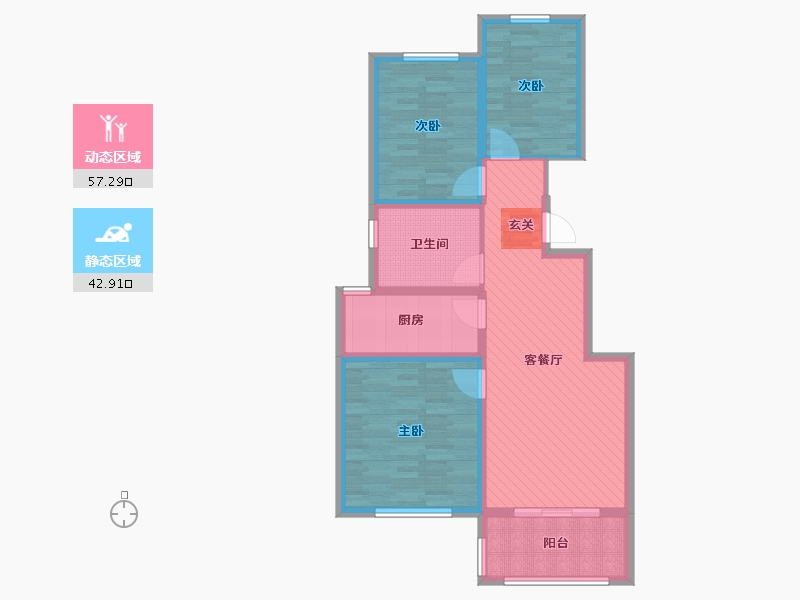 山东省-聊城市-星光和园-88.00-户型库-动静分区