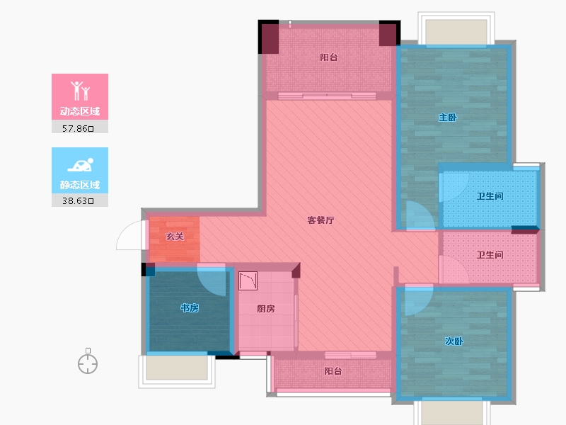 福建省-泉州市-十二宴-83.11-户型库-动静分区