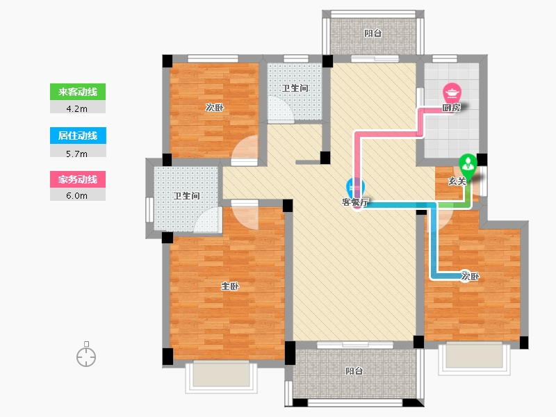 安徽省-宿州市-砀郡新城-97.75-户型库-动静线