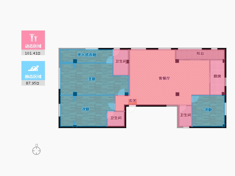 福建省-泉州市-泉州-173.51-户型库-动静分区