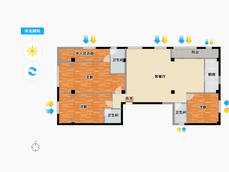 福建省-泉州市-泉州-173.51-户型库-采光通风