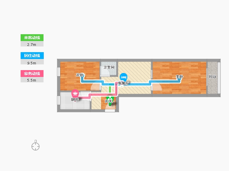 北京-北京市-车公庄北里-41.23-户型库-动静线