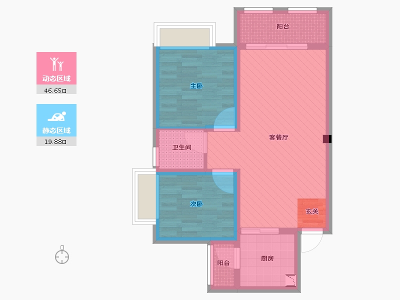 山西省-吕梁市-佰得-57.31-户型库-动静分区