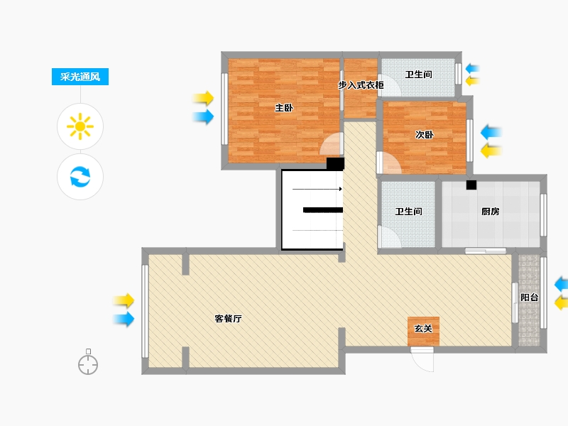 河南省-新乡市-西西里传说-115.82-户型库-采光通风