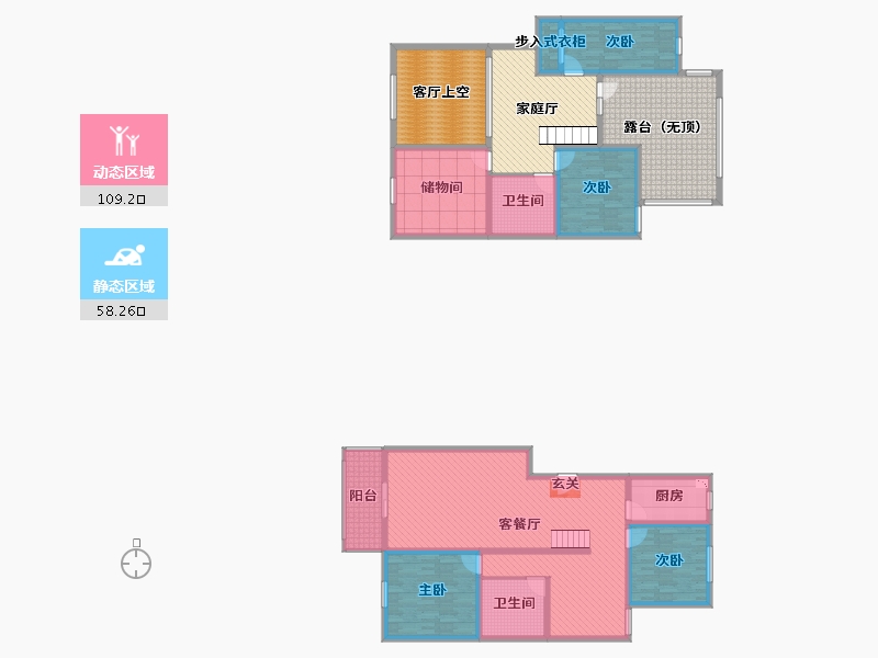 山西省-太原市-晋祠龙兴苑-208.13-户型库-动静分区