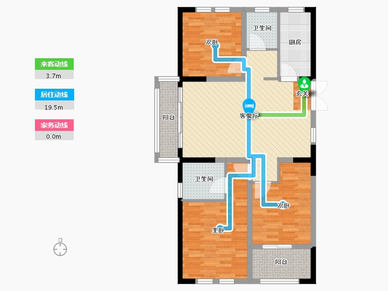 安徽省-阜阳市-水岸明珠新都-89.15-户型库-动静线