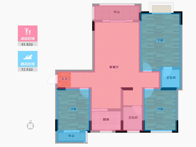 河南省-开封市-橄榄城-101.00-户型库-动静分区