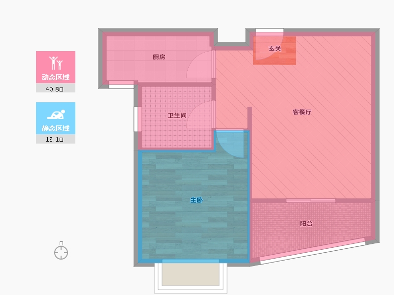 上海-上海市-绿洲康城亲水湾-48.10-户型库-动静分区