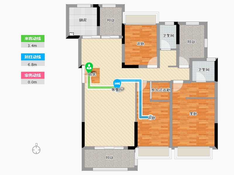 广西壮族自治区-柳州市-联发滨江壹号-119.60-户型库-动静线