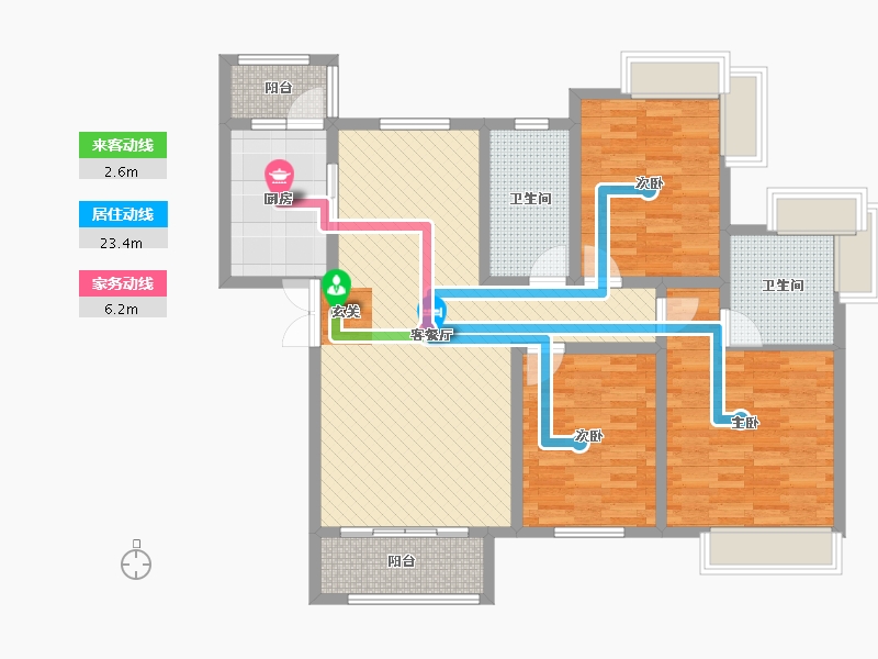 四川省-成都市-黄金时代-108.00-户型库-动静线