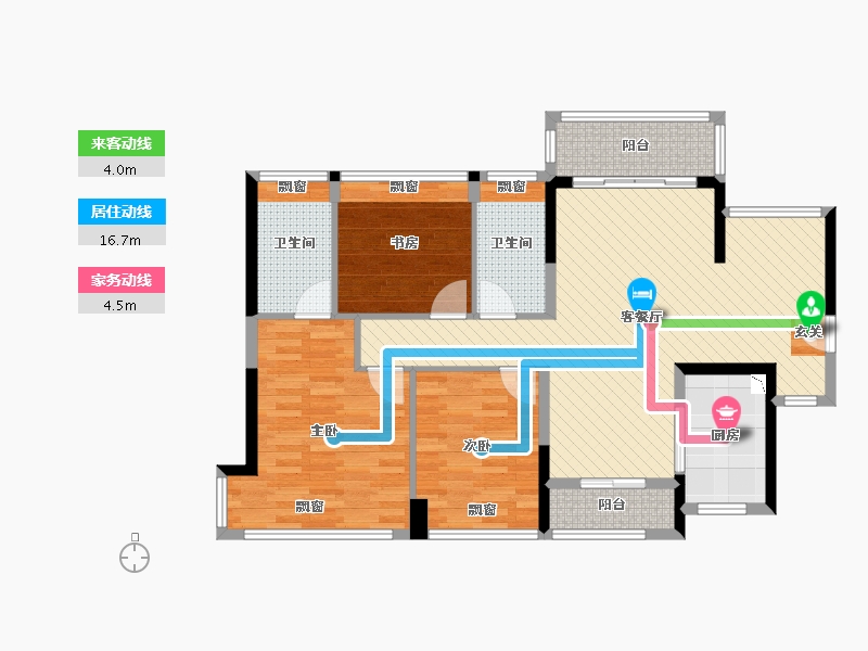 广东省-珠海市-碧水岸-100.55-户型库-动静线