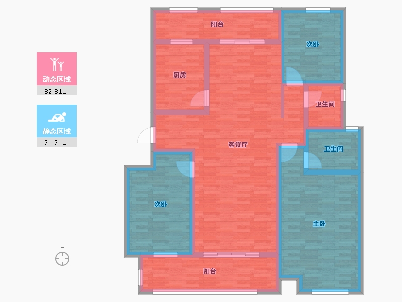 广西壮族自治区-桂林市-安厦漓江大美-122.64-户型库-动静分区