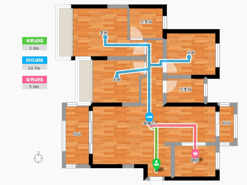 河南省-驻马店市-西平建业森林半岛-79.31-户型库-动静线