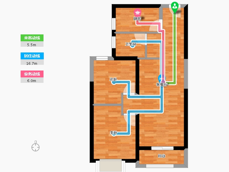 湖北省-武汉市-一江璟城-55.72-户型库-动静线