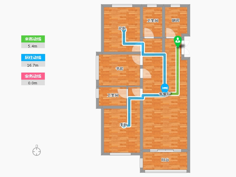 山东省-枣庄市-水发颐和园-111.00-户型库-动静线