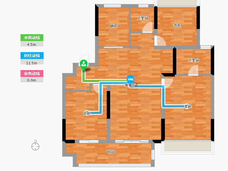 江苏省-徐州市-时代之光-100.01-户型库-动静线