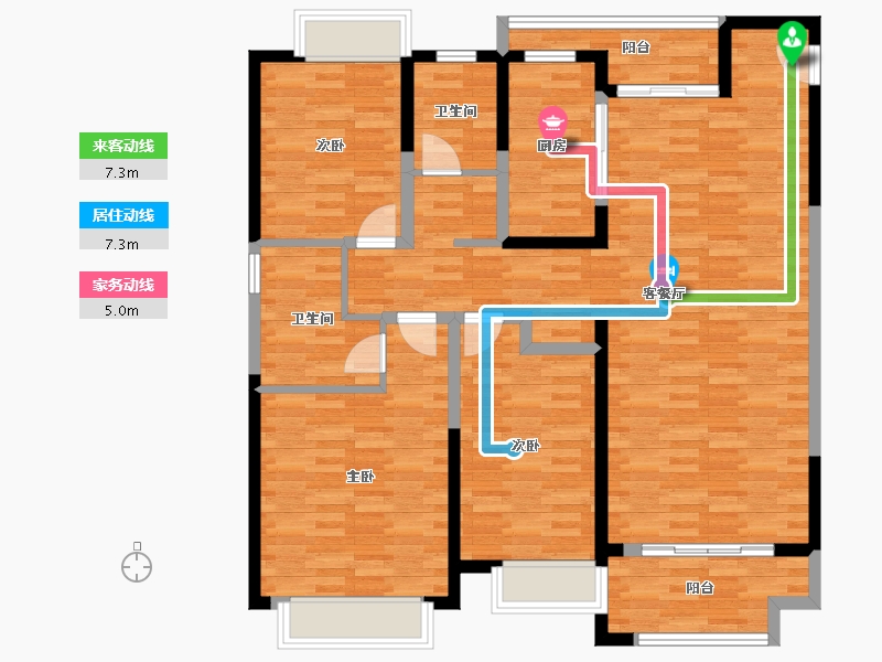 江西省-南昌市-绿地国际博览城-121.00-户型库-动静线