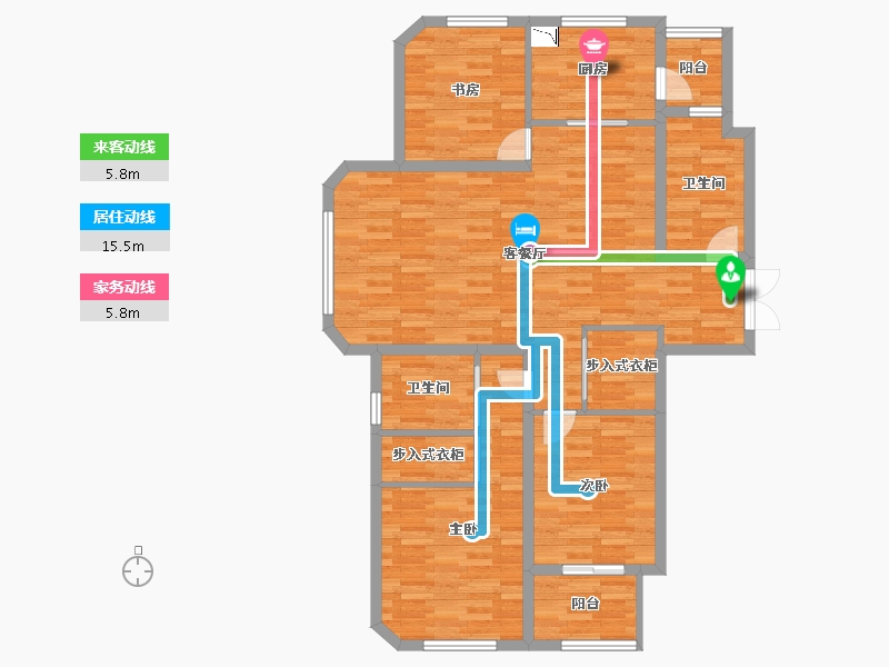 江苏省-淮安市-淮安新都-109.44-户型库-动静线