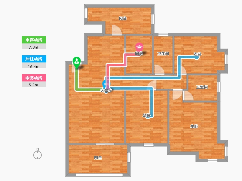 四川省-成都市-澳龙名城-120.85-户型库-动静线