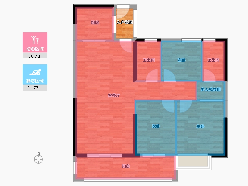 江西省-赣州市-赣南电商城-83.14-户型库-动静分区