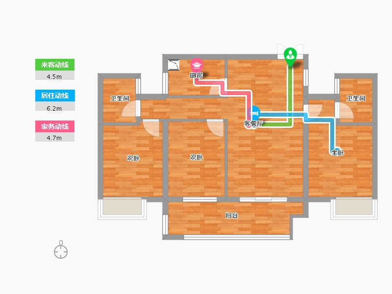 江西省-赣州市-源盛·世纪花城-81.82-户型库-动静线