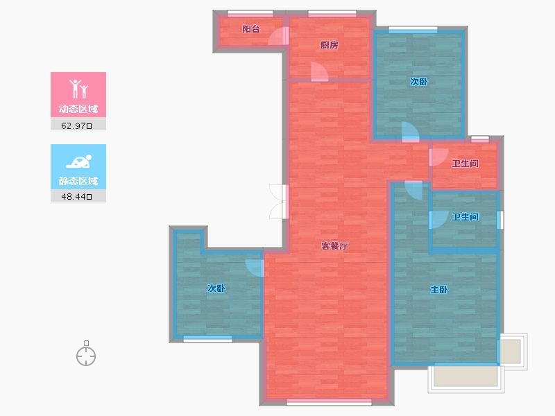 天津-天津市-龙帝公府-99.99-户型库-动静分区