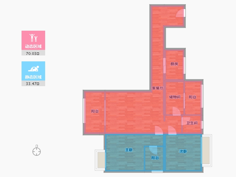 四川省-眉山市-山水福都-91.43-户型库-动静分区