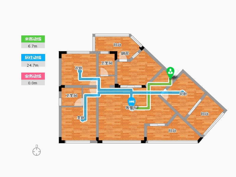 四川省-广安市-幸福居-114.19-户型库-动静线