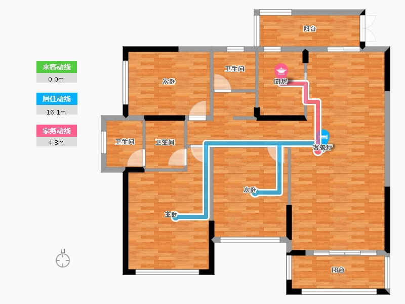 广西壮族自治区-百色市-鼎盛中央城-122.83-户型库-动静线