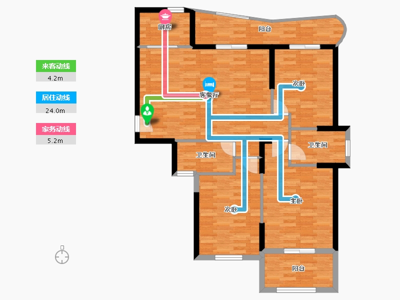 福建省-福州市-祥浦苑-97.17-户型库-动静线