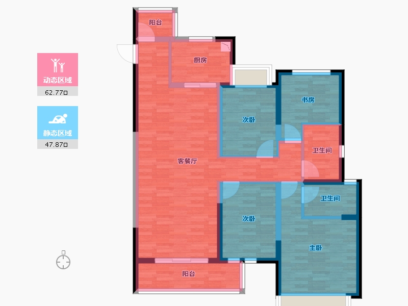 云南省-昆明市-中海云著-98.16-户型库-动静分区