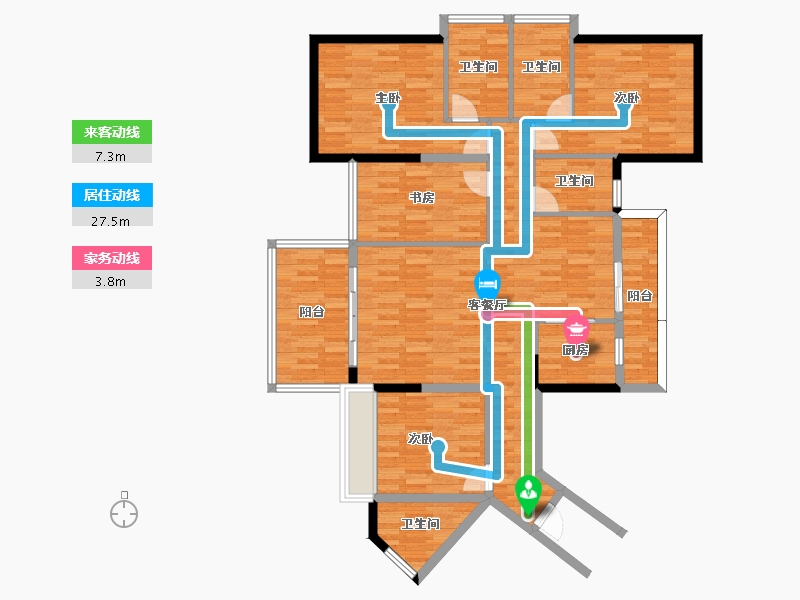 广东省-清远市-江畔华府-122.67-户型库-动静线