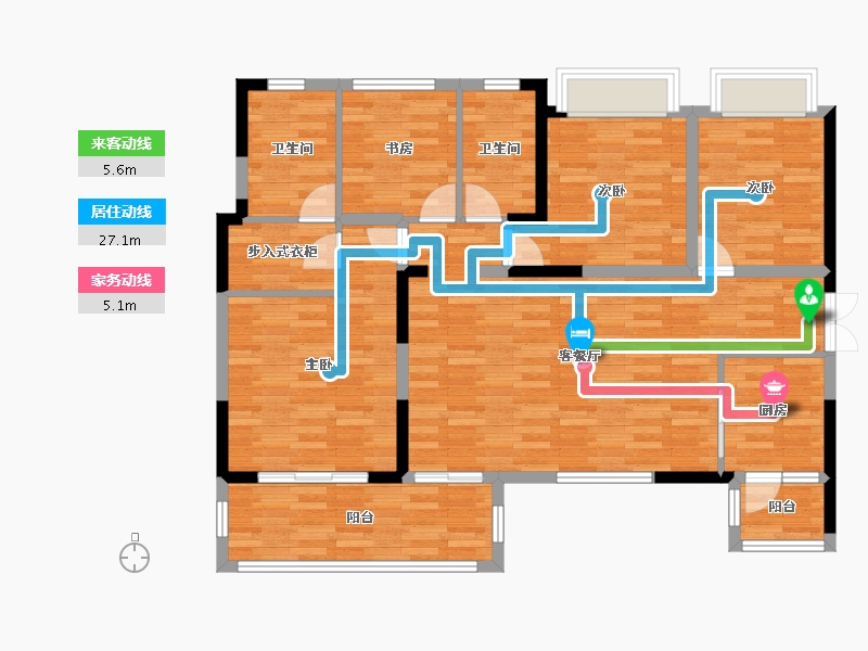 四川省-成都市-上海东韵-110.28-户型库-动静线