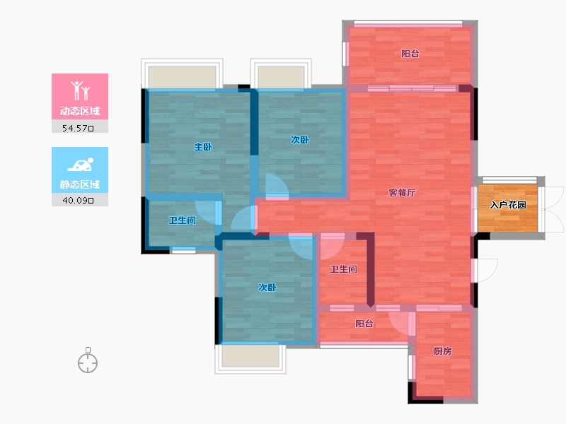 四川省-广安市-广发三号-87.02-户型库-动静分区