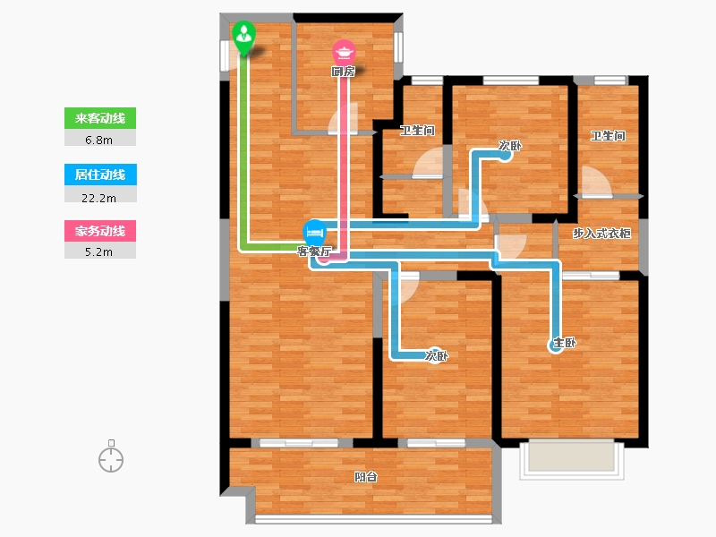 江苏省-连云港市-恒润郁洲府-112.91-户型库-动静线